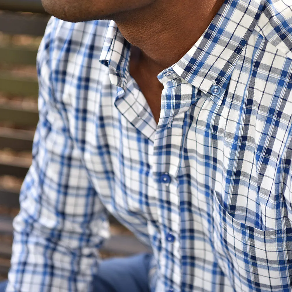 *** FINAL SALE *** Franklin Navy & Royal Blue Plaid