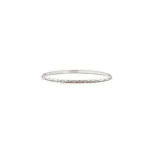 14 Karat White Gold Marquise Shape Diamond Bangle