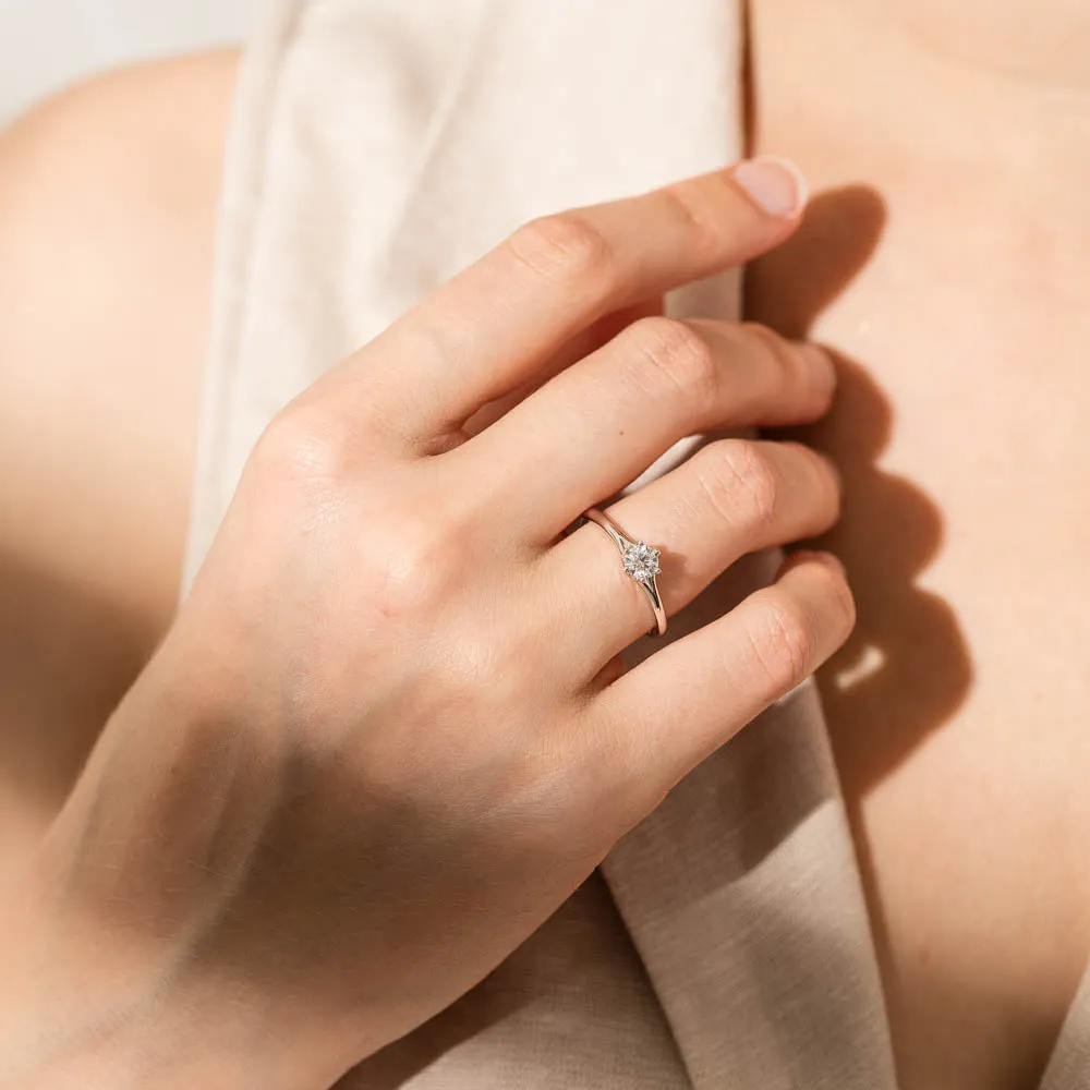 18ct White Gold .31ct Diamond Grace Ring
