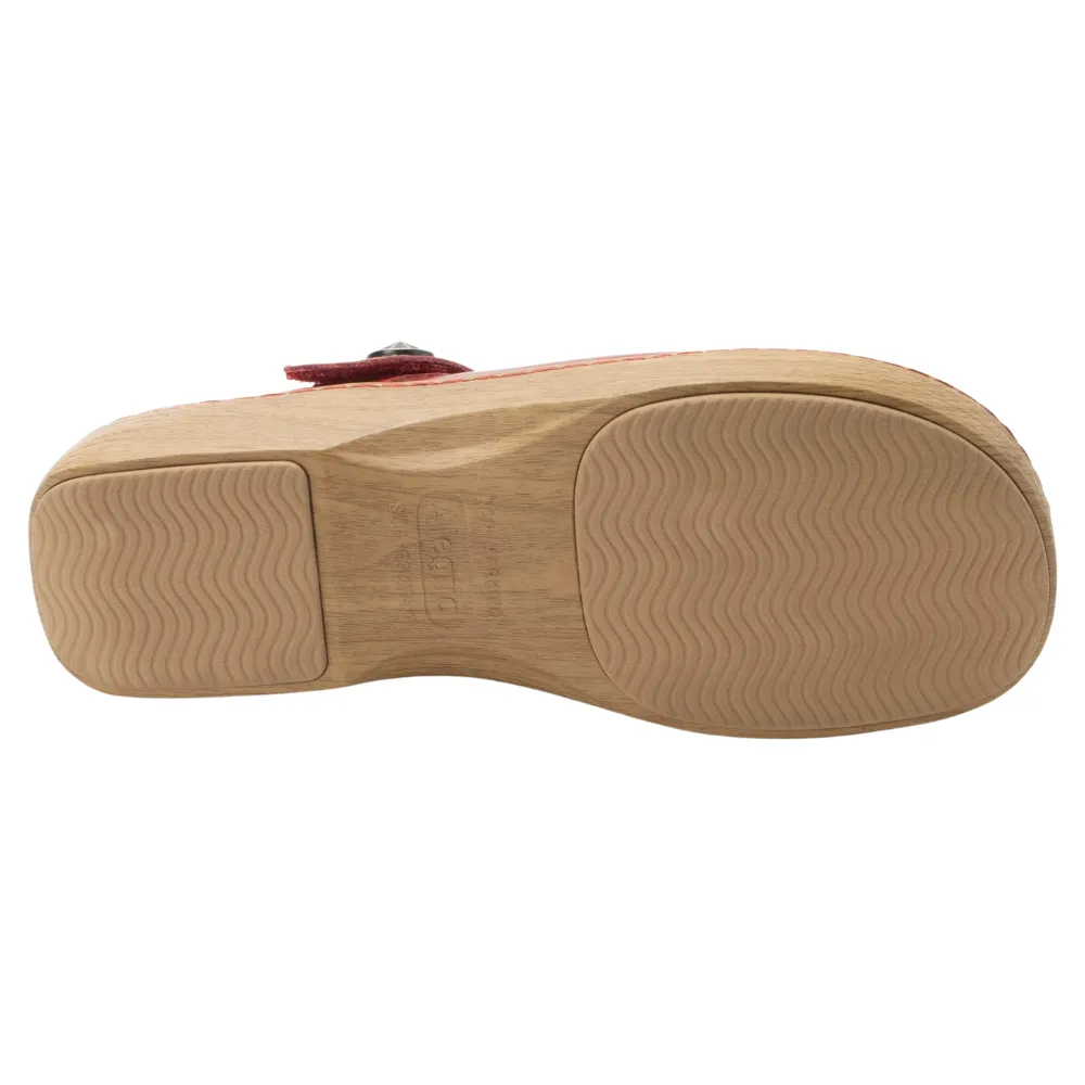 Alegria Onika Big Red Leather Shoe (Women's)