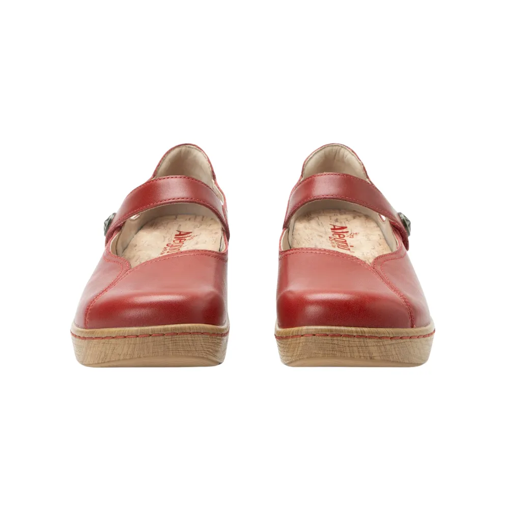 Alegria Onika Big Red Leather Shoe (Women's)