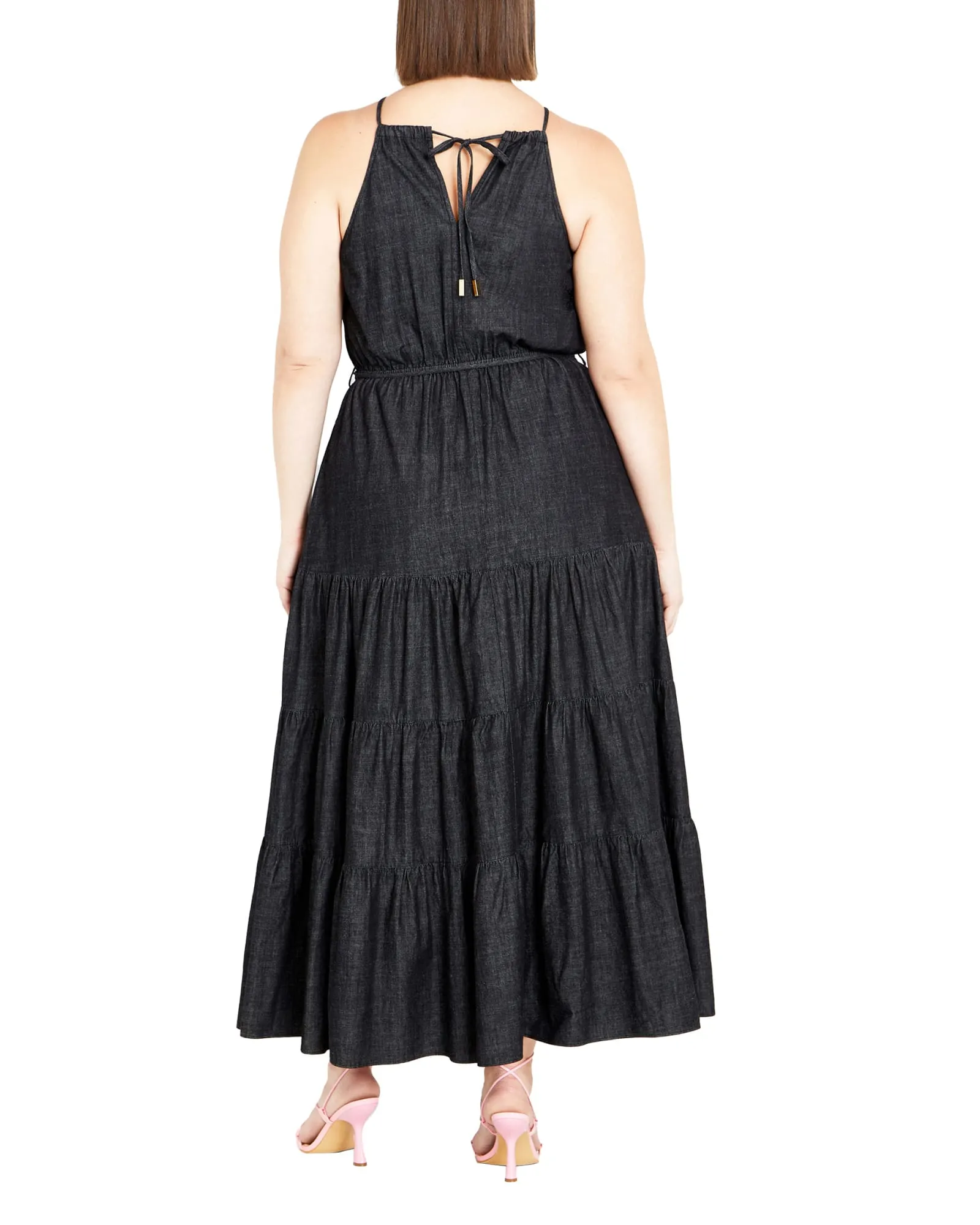 Ashlyn Tiered Maxi Dress | BLACK
