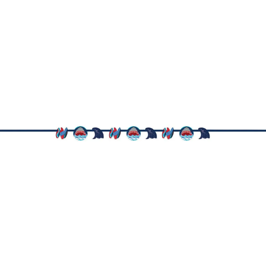 Banner Cut Out Shark Party