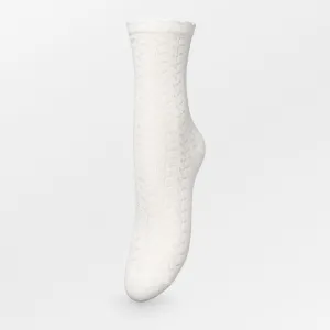 Becksöndergaard Birch White Leaf Cotta Sock