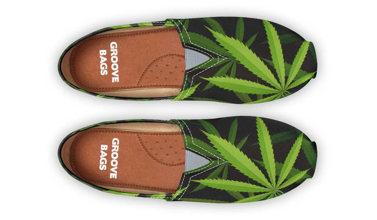 Cannabis Pattern Casual Shoes