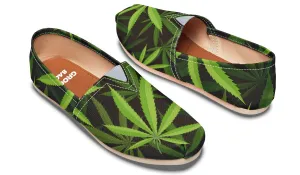 Cannabis Pattern Casual Shoes