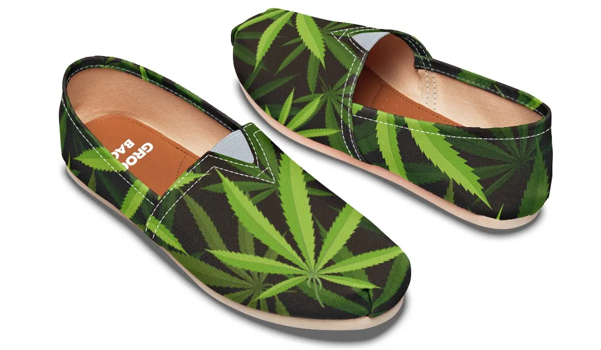 Cannabis Pattern Casual Shoes