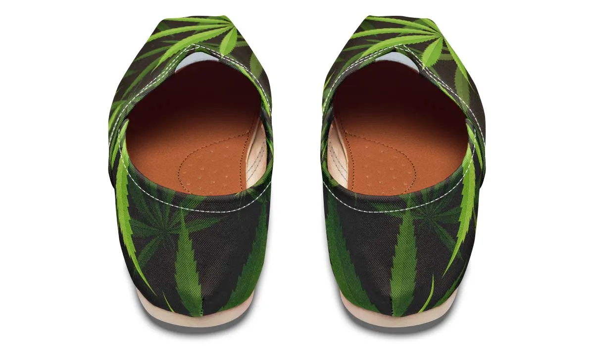 Cannabis Pattern Casual Shoes