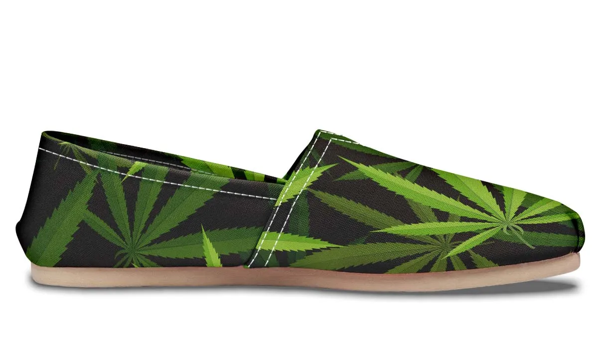 Cannabis Pattern Casual Shoes