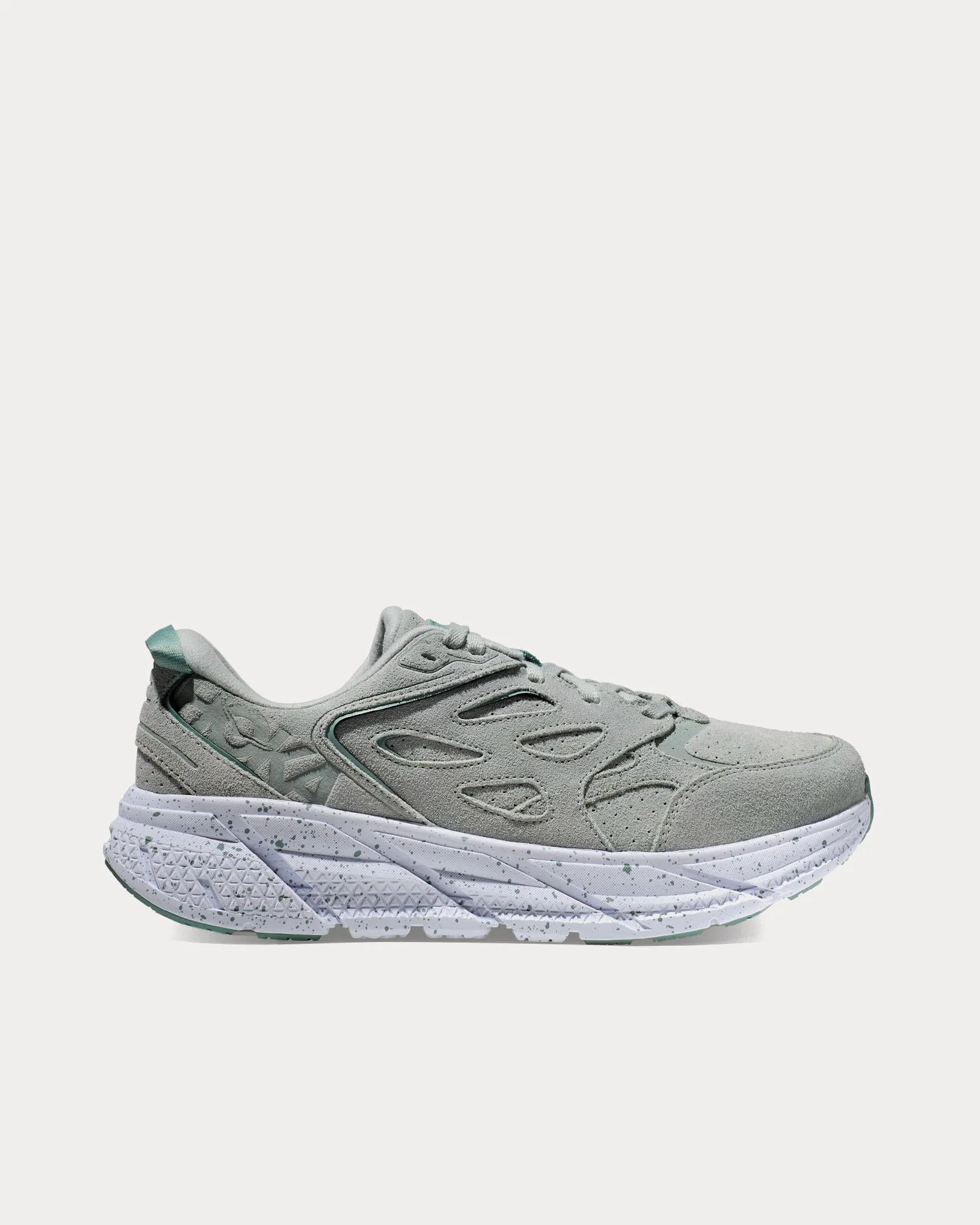 Clifton L Suede Mercury / Agave Running Shoes
