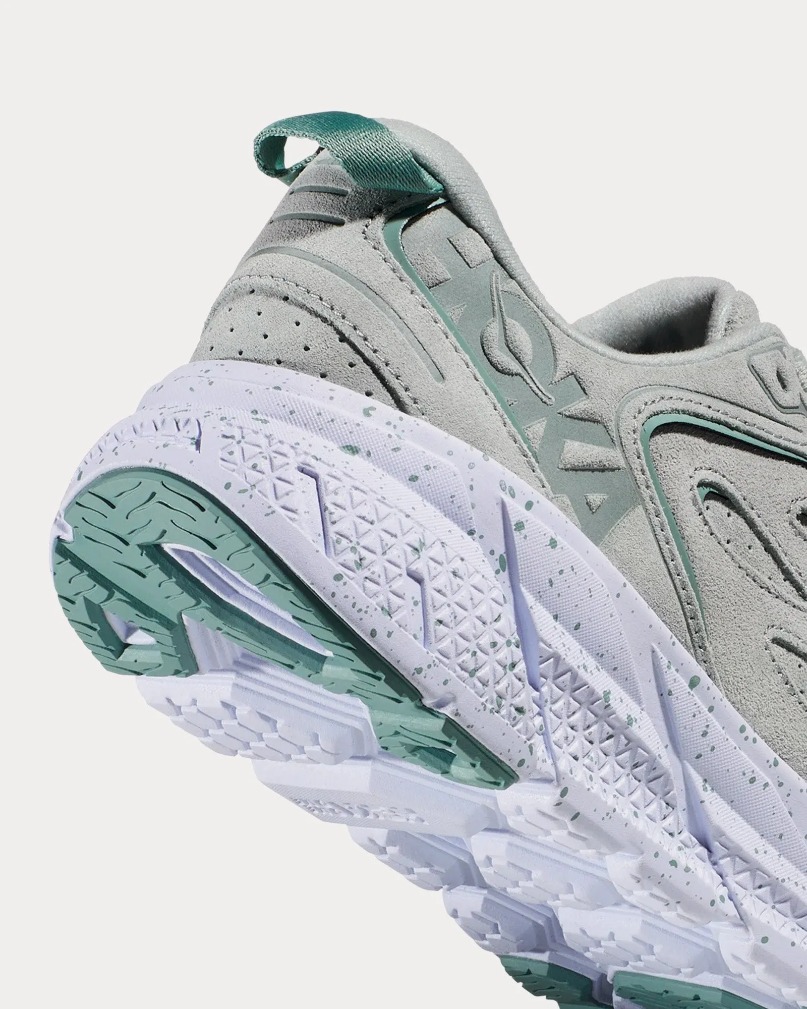 Clifton L Suede Mercury / Agave Running Shoes