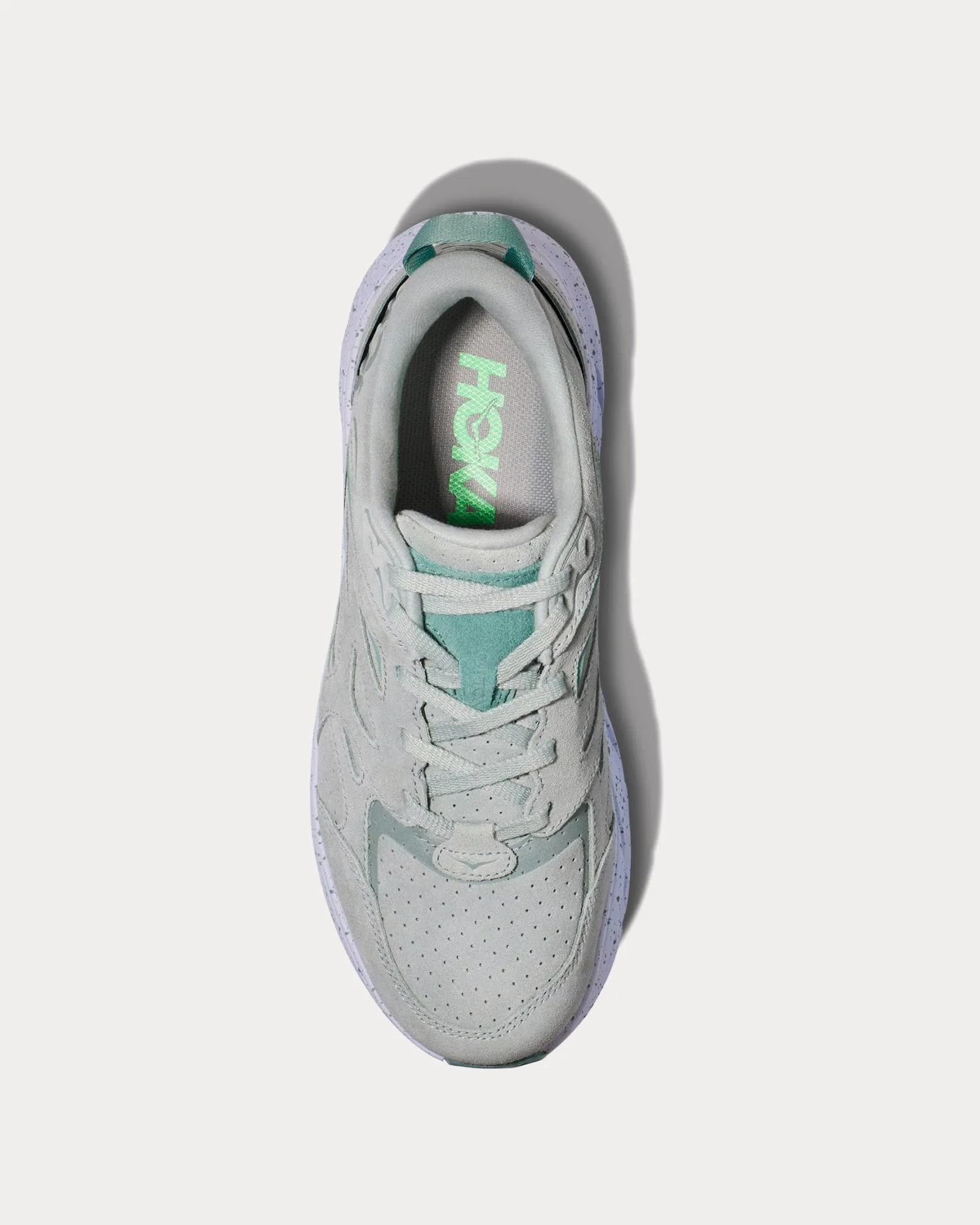 Clifton L Suede Mercury / Agave Running Shoes