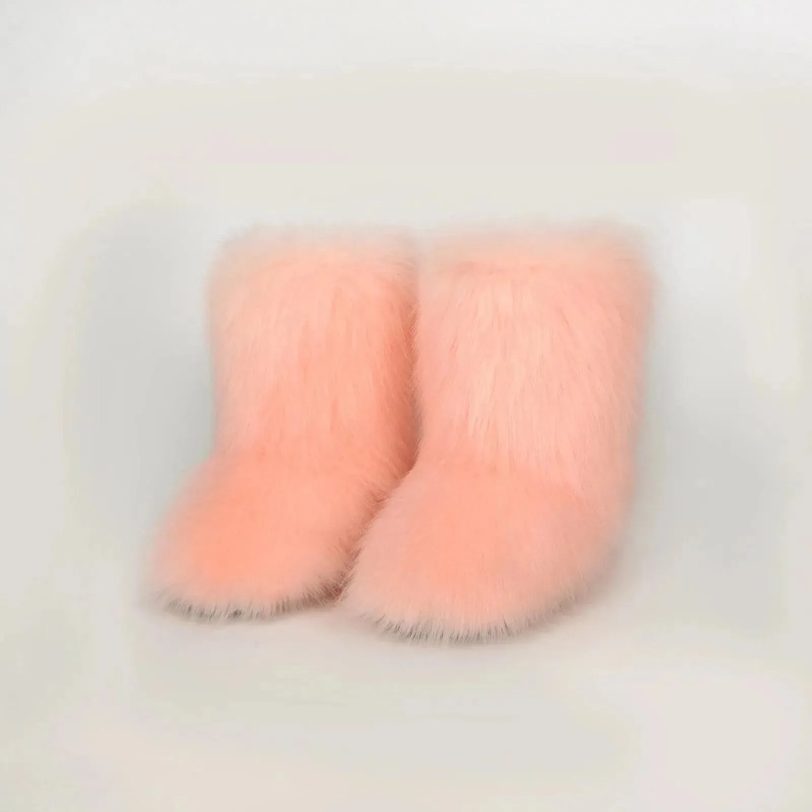 Cozy Fuzzy Flat Platform Boots
