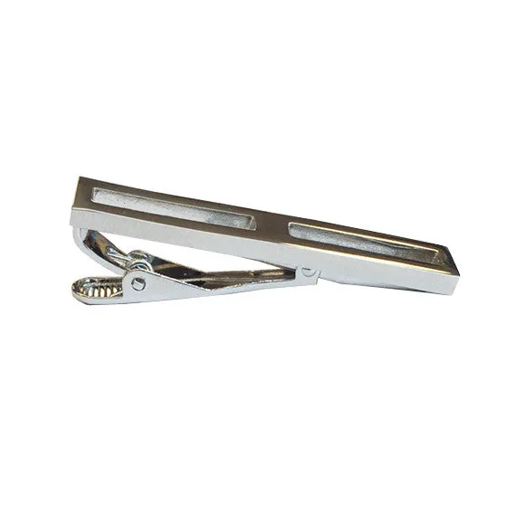 Cut Out Silver Tiebar