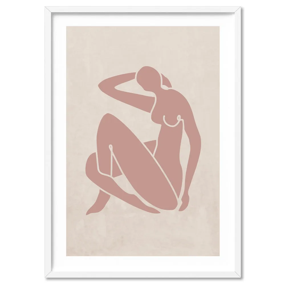 Decoupes La Figure Femme I - Art Print