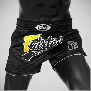 Fairtex BS1708 Slim Cut Muay Thai Shorts Black