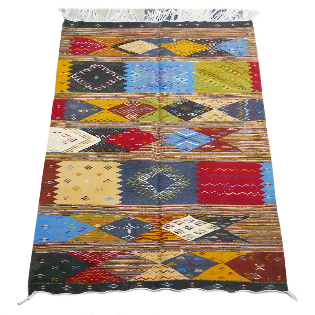 Flatweave Tazenakht Kilim Rug - 150X110 - TKR0047
