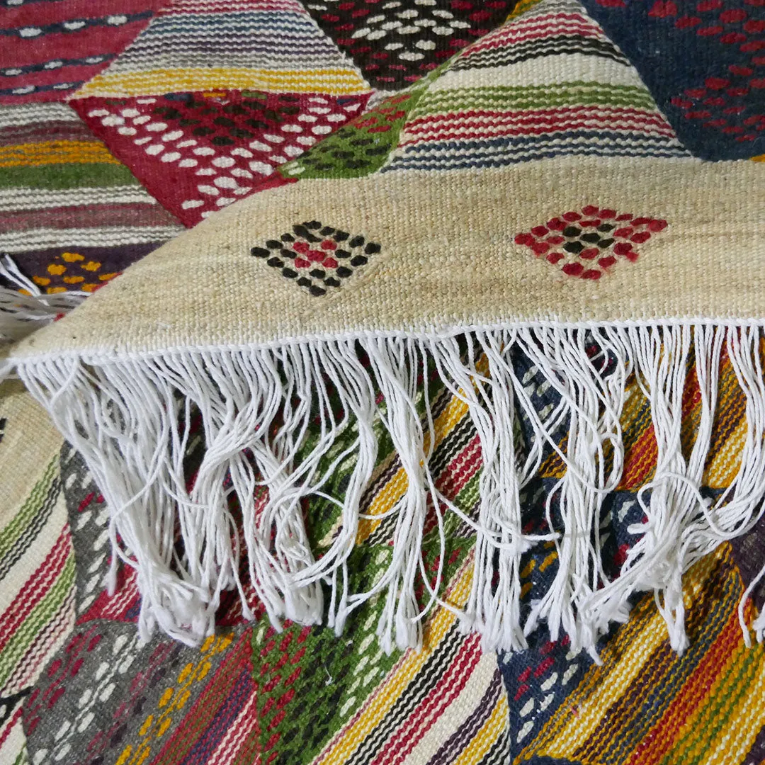 Flatweave Tazenakht Kilim Rug - 193X97 - TKR0055