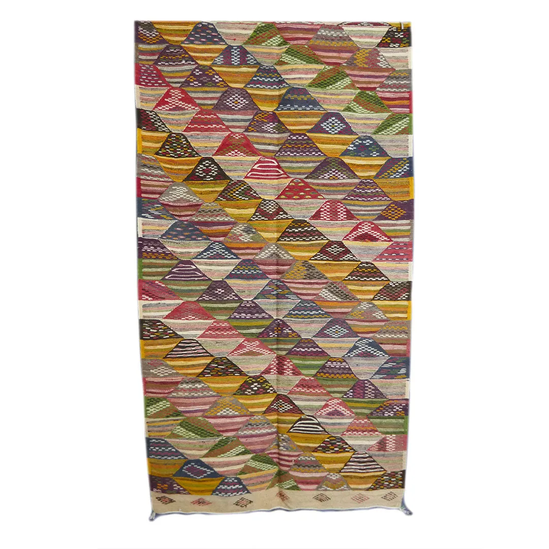 Flatweave Tazenakht Kilim Rug - 193X97 - TKR0055