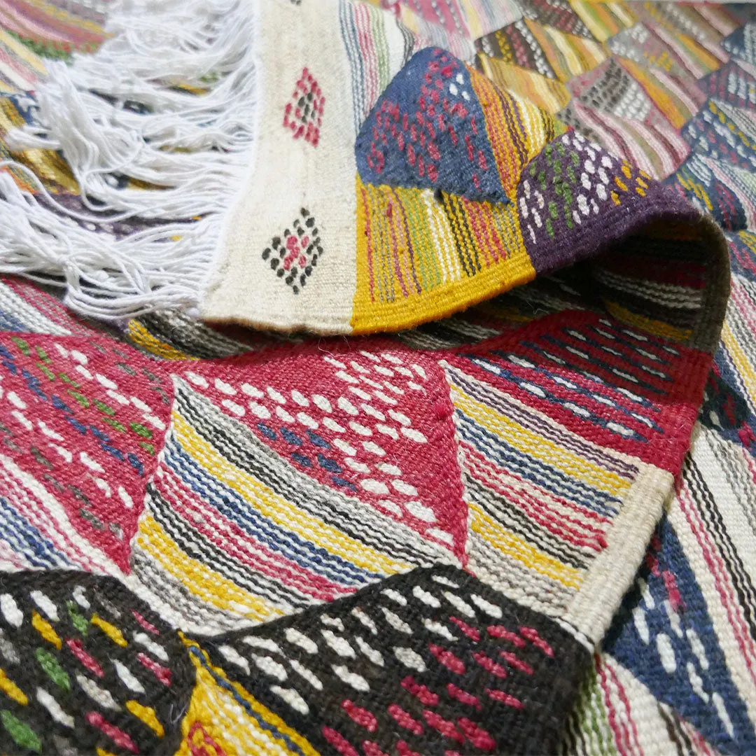 Flatweave Tazenakht Kilim Rug - 193X97 - TKR0055