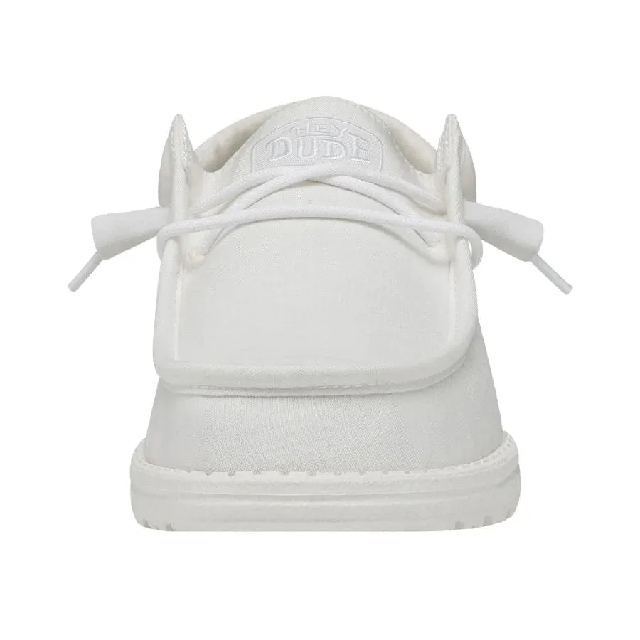 Hey Dude Wendy Slub Canvas White