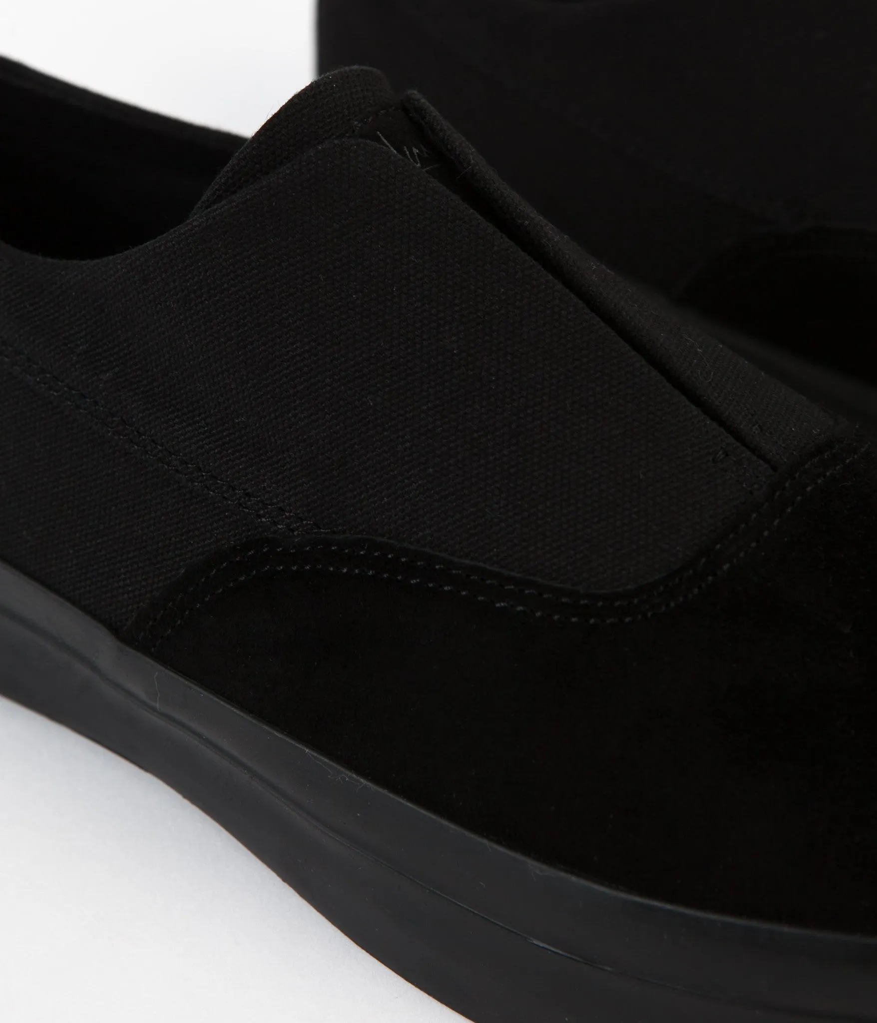 HUF Dylan Slip On Shoes - Black / Black