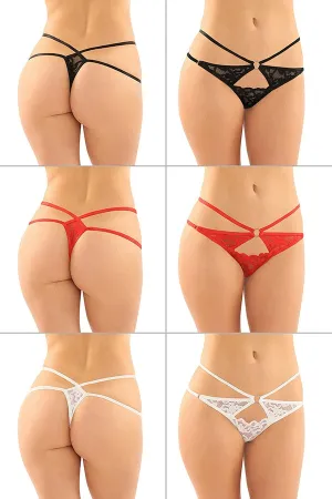 Jasmine Cut-Out Lace Thong