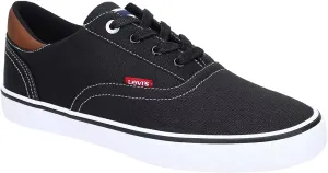 Levis Mens Ethan Canvas Classic Fashion Sneakers  Color Black/Tan Size 8.5M