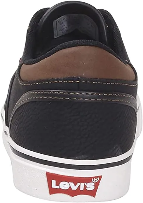 Levis Mens Ethan Canvas Classic Fashion Sneakers  Color Black/Tan Size 8.5M