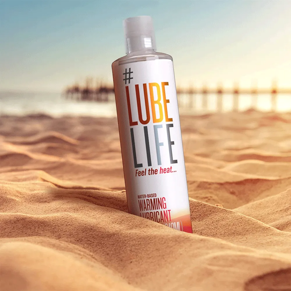 LubeLife Water Based Lubricant for Men and Women - Warming (8 Fl OZ)