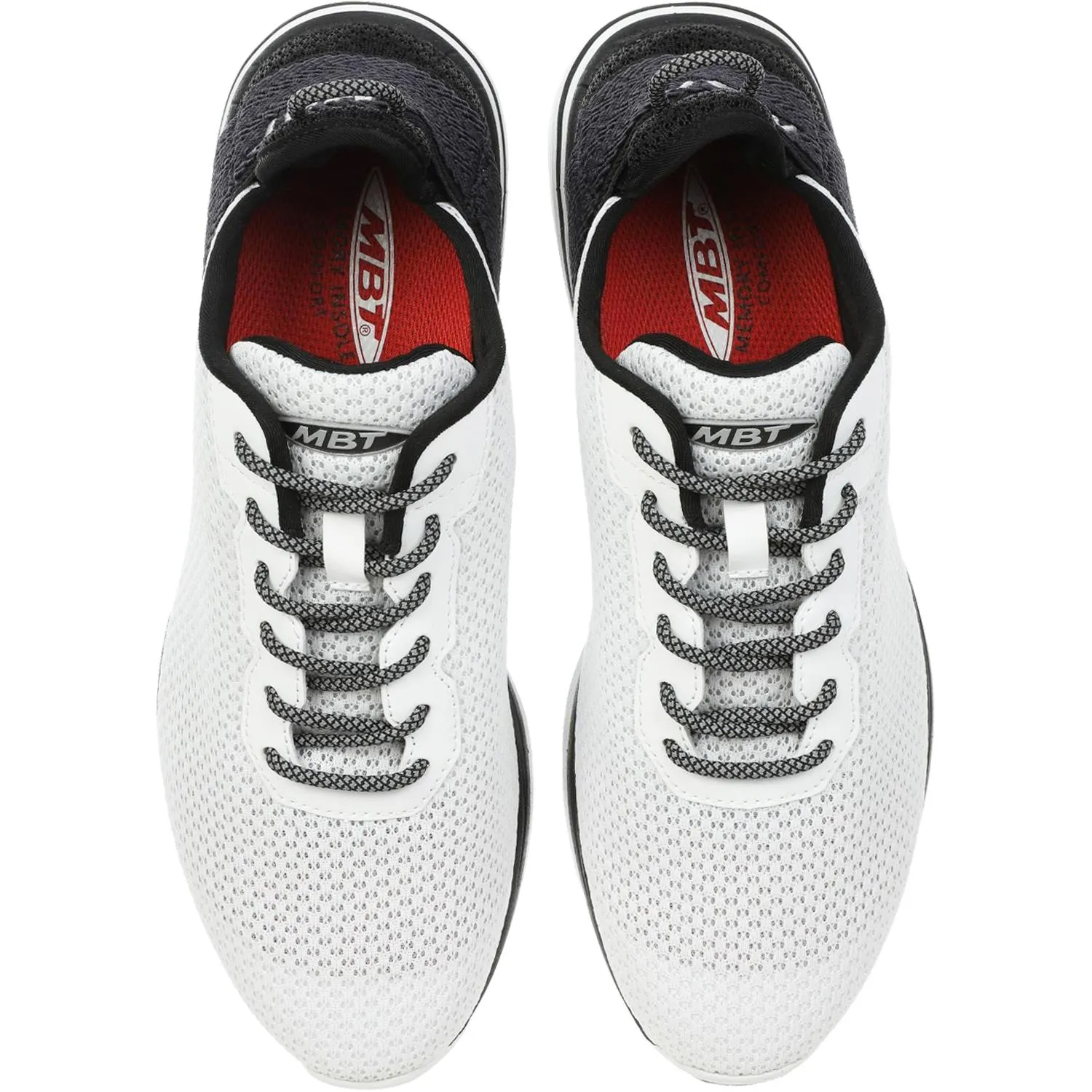Men's MBT Gadi Black/White Mesh