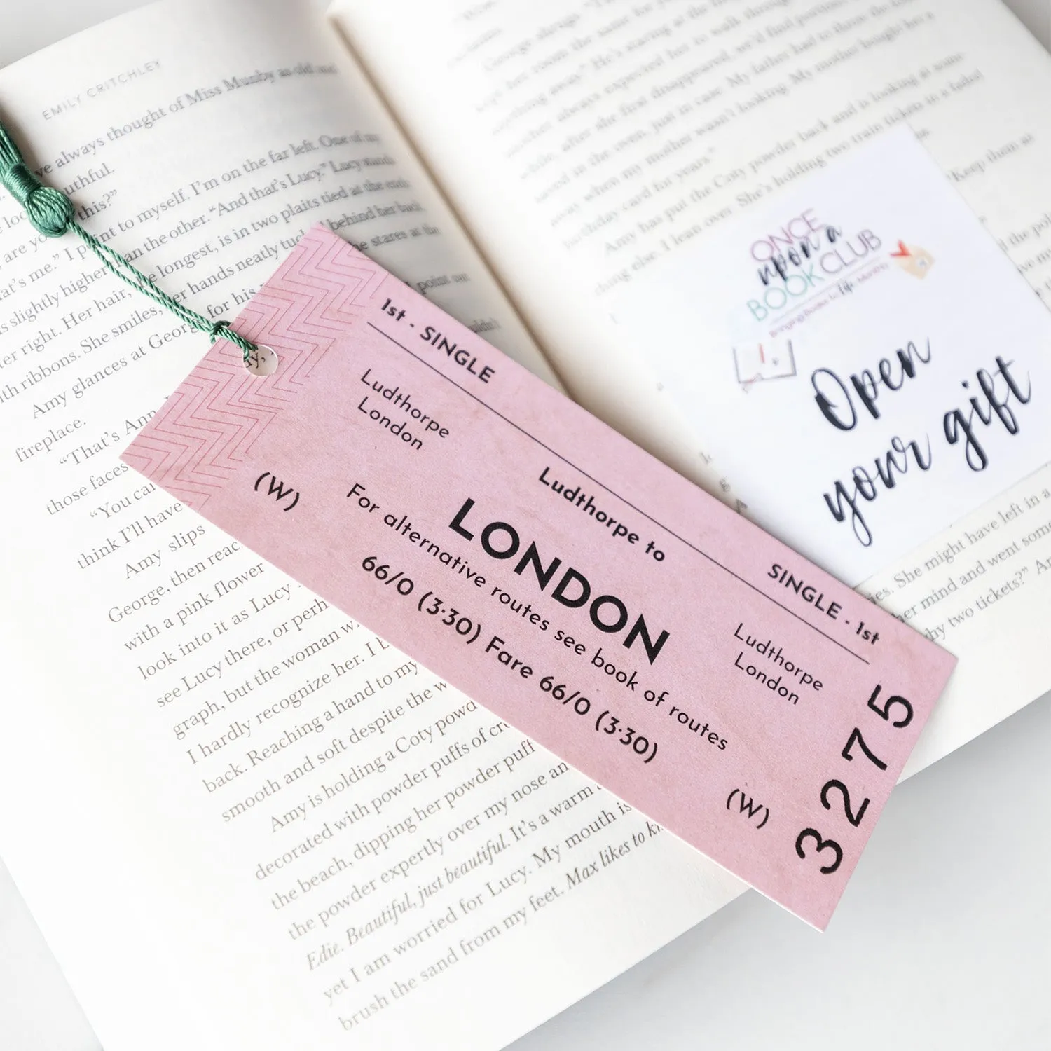 Pieces of the Past - Train Ticket Bookmark (Sold Out)