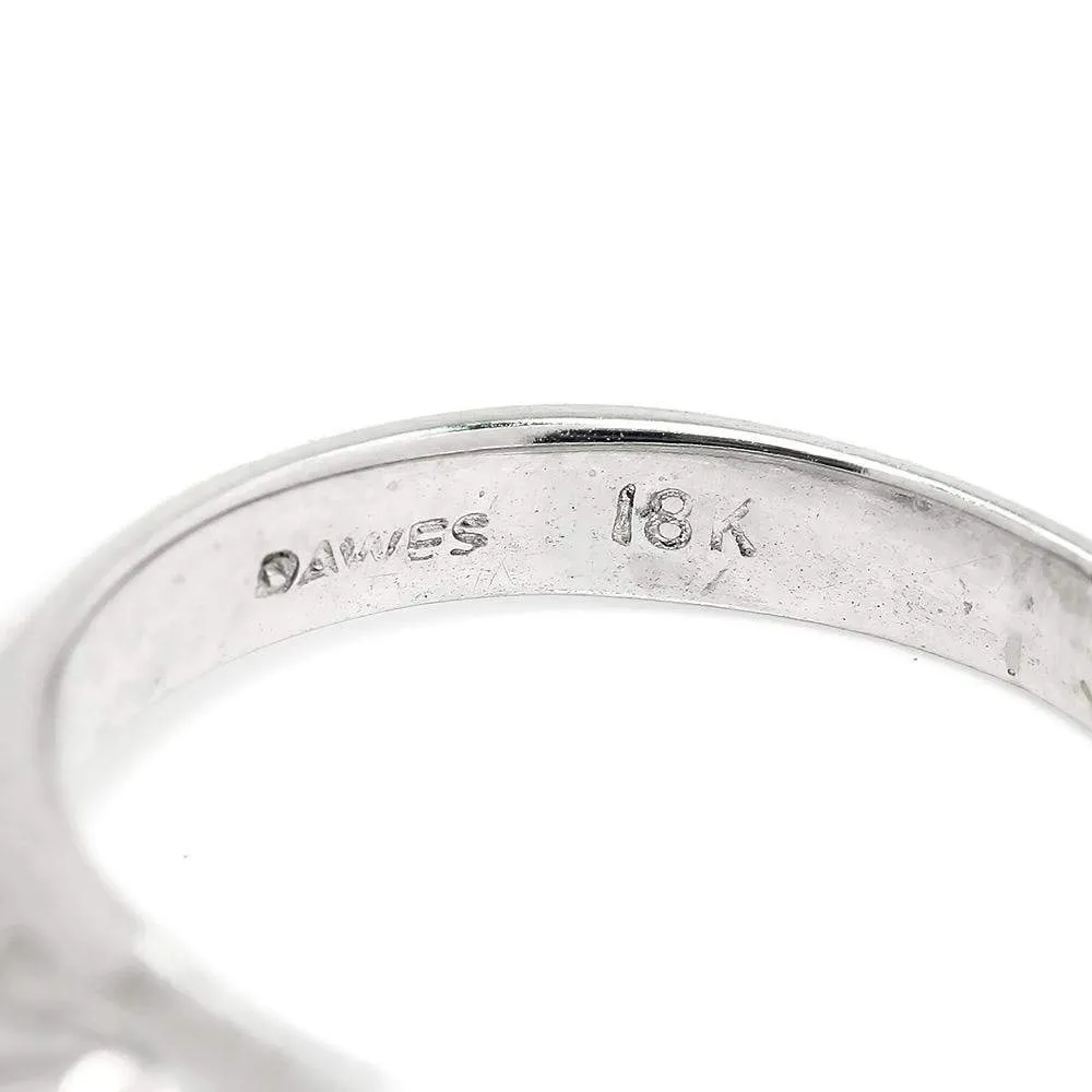 Round Diamond Bezel Set Solitaire Engagement Ring 18K .25ct