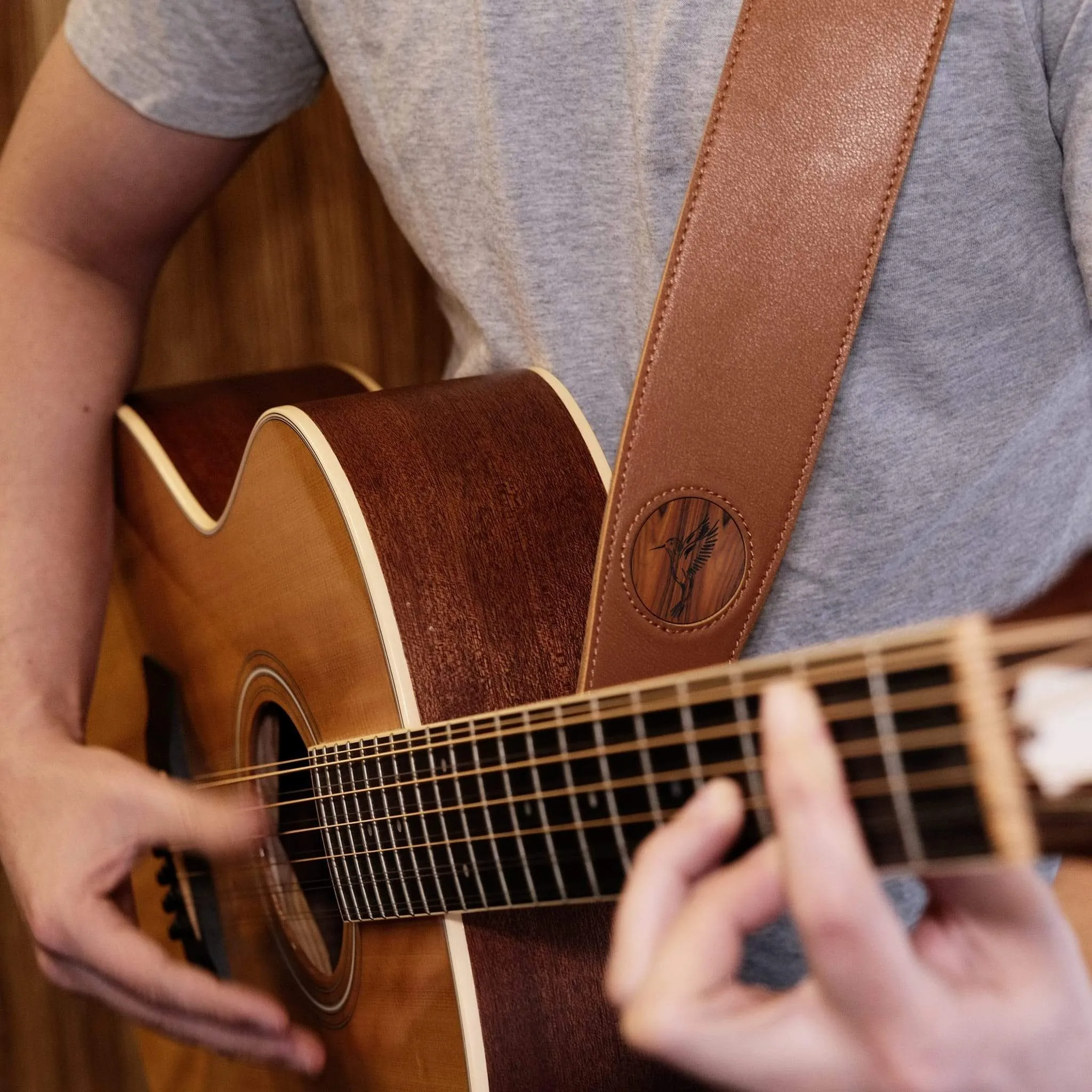 Santos Rosewood & Gibson Hummingbird Inlay | Italian Leather Strap