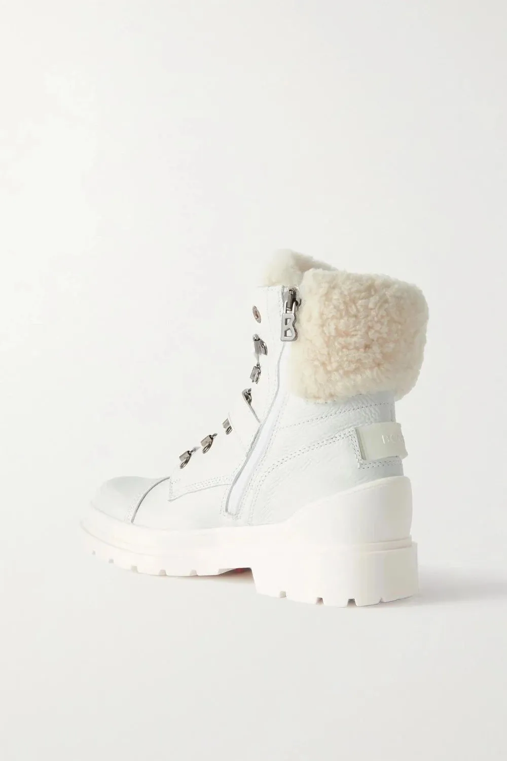 St. Moritz S 20 Calf Skin/Shearling Boots With Spikes