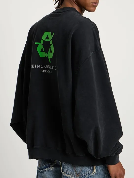 VETEMENTS   Not Doing Shit print cotton sweatshirt 