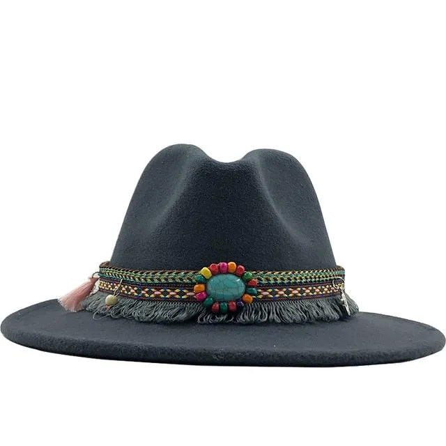 Wide Brim Fedora Hat