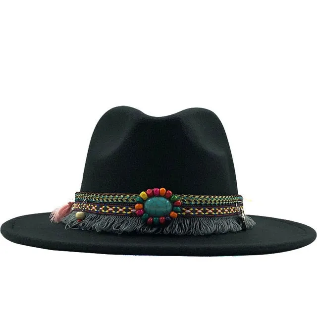 Wide Brim Fedora Hat
