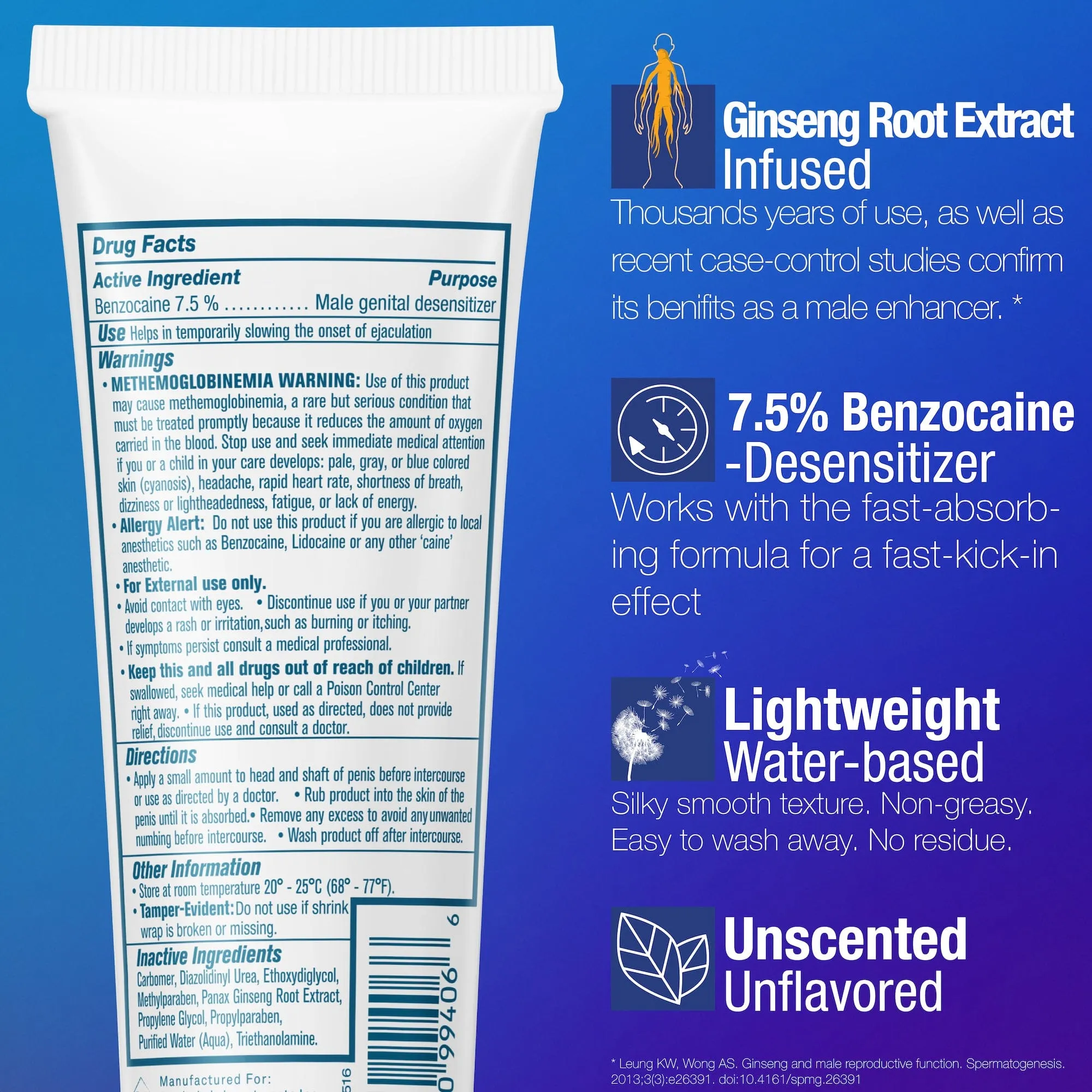 XESSO Max Prolong Male Desensitizing Cream, 2 oz